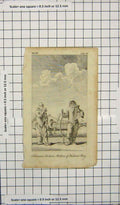 Original Old Antique Print Eskimaux Indians Natives Hudson Bay
