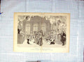 Original Old Antique Print 1879 Ceremonie Malade Imaginaire Comedie-Francaise