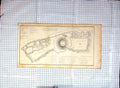 Original Old Antique Print Plan Windsor Castle Court Ward 1806 Cadell Davies