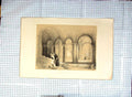 Original Old Antique Print Crypt Cathedral San Leone Engraving Moore