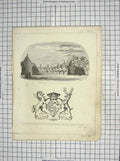 Old Antique Print Etwall Hospital John Port Knight Plate Francis Sophia