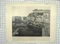 Antique Old Print Santa Lucia Naples Italy Petrowski Palace Moscow Russia