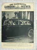 Original Old Vintage Print 1949 Prince Charles Elizabeth Royal Family Windsor