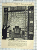 Original Old Vintage Print 1947 Army Badges Yattendom Tapestry Horses Clinker