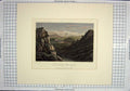 Original Old Antique Print 1817 General View Matlock High Tor Mountains Colour