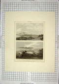 Old Antique Print 1820 Clouds Cirrus Cirro-Stratus Cumulus Nimbus Cumuli 19th