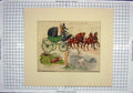Original Old Antique Print 1822 Horses Carriage Transport Man Pyjamas Hare 19th