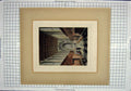 Original Old Antique Print Colour Interior Building Architecture Storer