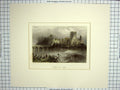 Original Old Antique Print Engraving Holycross Abbey Bentley Bartlett