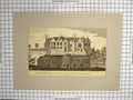 Original Old Antique Print Architecture Serivelby Hall Lincolnshire England