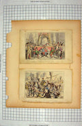 Original Old Antique Print Coronation King Henry Embarkation Ship Southampton