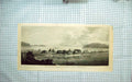 Original Old Antique Print View Town Harbour St. Peter Paul Kamtschatke Pouncy
