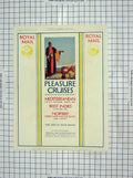 Original Old Vintage Print 1928 Advertisement Royal Mail Ship Pleasure Cruises