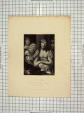 Original Old Antique Print Engraving Ecce Homo National Gallery
