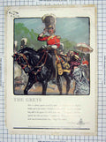Original Old Antique Print Advertisement Greys Cigarettes Haig Scotch Whisky