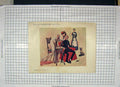 Original Old Antique Print 1900 Sweet Mr Tootle Man Vicar Lady Tea Maid 20th