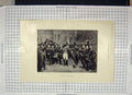 Original Old Antique Print 1894 Les Adieux Fontainebleau Siers War Weapons 19th