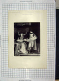 Original Old Antique Print 1895 Napoleon Gallery Scene Pope Emperor Victorian