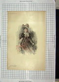 Original Old Antique Print Colour La Belle Creole Lady Goodman