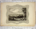 Original Old Antique Print New York America Ships Engraving Tallis
