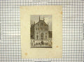 Original Old Antique Print Masonic Hall Broadway New York America Fenner Davis