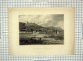 Original Old Antique Print 1872 Highlands Neversink Engraving Perkins Wellstood