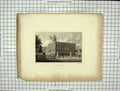 Original Old Antique Print View City Hall New York America Architecture Sears