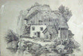 Old Antique Print 1849 Henry Hawkes Drawing Riverside House Architecture 19th