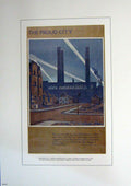 Original Old Vintage Print C1960 Chelsea Power House Meek Street Spradbery 20th