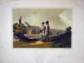 Original Old Antique Print 1885 Colour Faiseuese Galette Farine D'Avoine 19th