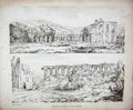 Original Old Antique Print 1807 Ruins Buildings Architecture Ackermann Bryant