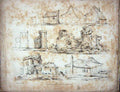 Old Antique Print Ref.27 1807 Houses Ruins Architecture Ackermann Bryant