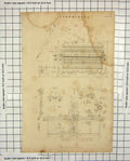 Original Old Antique Print Tambouring Machinery Insturments Diagrams