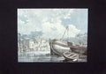 Original Old Antique Print C1900 Colour Pent Dover England Rawlinson Victorian