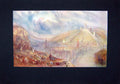 Original Old Antique Print C1900 Colour Town Schaffhausen Brocklebank Victorian