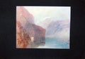 Original Old Antique Print C1900 Colour Tell'S Chapel Fluelen Rawlinson 20th