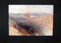 Original Old Antique Print C1900 Colour View Lausanne From Signal Rawlinson