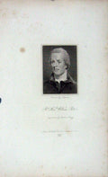 Original Old Antique Print 1823 Portrait William Pitt Engraving Bragg 19th