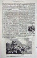 Original Old Antique Print 1840 Algerine Vessels Jugs Marabout House Abdekadet