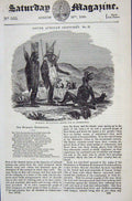 Original Old Antique Print 1840 View Bushmen Hottentots Armed Expedition 19th