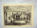 Old Antique Print 1858 Prince Napoleons Villas Paris France Architecture 19th