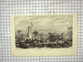 Original Old Antique Print Residence British Legation Teheran Architecture