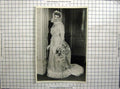 Original Old Antique Print Wedding Dress Pamela May Sadlers Wells Theatre