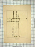 Old Antique Print 1852 Ground Plan Jedburgh Abbey Lizars Smith Engraving 19th
