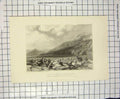 Original Old Antique Print 1835 Jacob'S Well Sechem Mountains Harding Finden