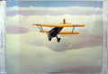 Original Old Antique Print White Colour War Plane Aircraft