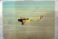 Original Old Antique Print *3910 White Colour War Plane Aircraft American