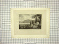 Original Old Antique Print 1830 View Newburgh Mountains Houses Ships Fenner