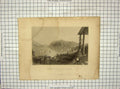 Old Antique Print 1839 View Ruggle House Newburgh Hudson River Brandard 19th