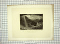 Old Antique Print C1850 Fenner Sears Cole View Falls Cattskill New York 19th